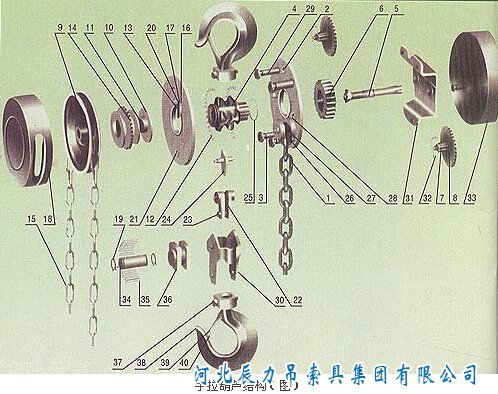 手拉葫蘆結(jié)構(gòu)圖